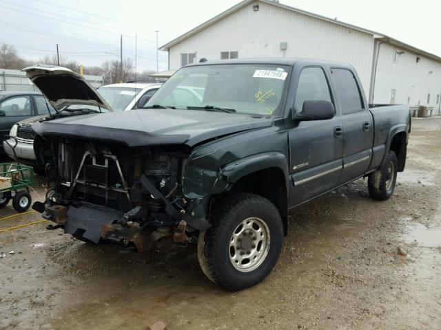 1GCHK23U14F176212 - 2004 CHEVROLET SILVERADO GREEN photo 2