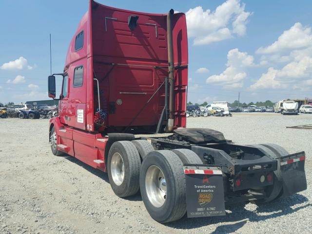 4V4NC9EJ98N481128 - 2008 VOLVO VN VNL RED photo 3