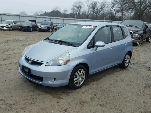 JHMGD38477S060091 - 2007 HONDA FIT BLUE photo 2