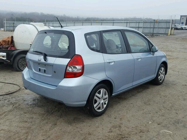 JHMGD38477S060091 - 2007 HONDA FIT BLUE photo 4