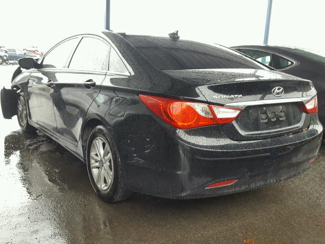 5NPEB4AC5DH671706 - 2013 HYUNDAI SONATA GLS BLACK photo 3