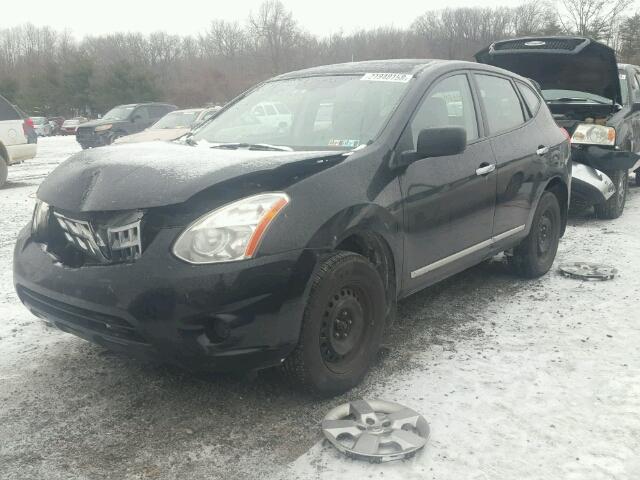 JN8AS5MV0BW676504 - 2011 NISSAN ROGUE S BLACK photo 2