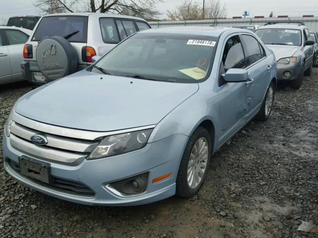 3FADP0L34BR335452 - 2011 FORD FUSION HYB BLUE photo 2