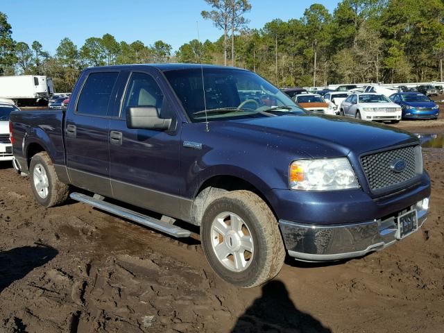 1FTRW12W44KB98301 - 2004 FORD F150 SUPER BLUE photo 1