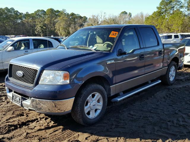 1FTRW12W44KB98301 - 2004 FORD F150 SUPER BLUE photo 2