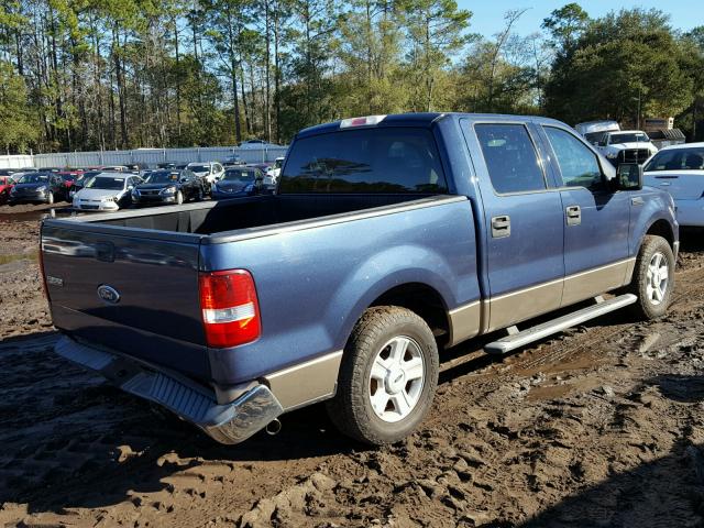 1FTRW12W44KB98301 - 2004 FORD F150 SUPER BLUE photo 4