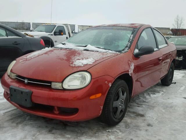 1B3ES46C81D237842 - 2001 DODGE NEON SE ORANGE photo 2