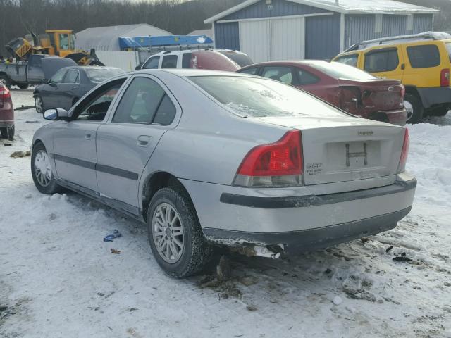 YV1RS64A342326659 - 2004 VOLVO S60 GRAY photo 3