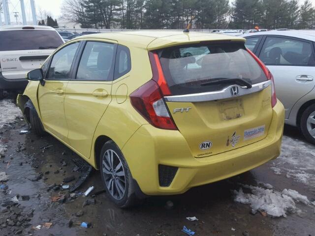 3HGGK5G87FM762847 - 2015 HONDA FIT EX YELLOW photo 3