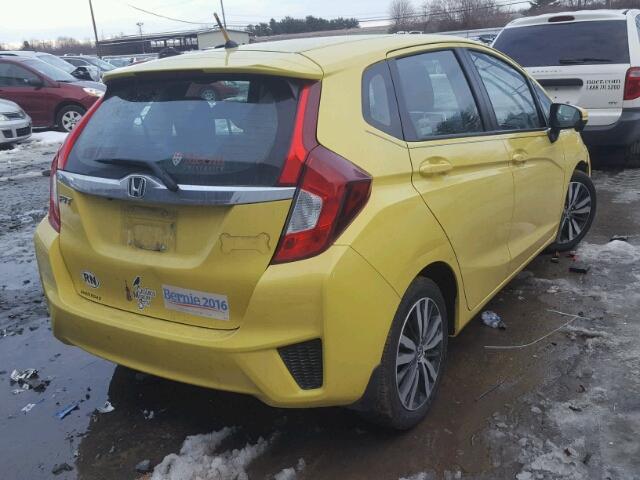 3HGGK5G87FM762847 - 2015 HONDA FIT EX YELLOW photo 4