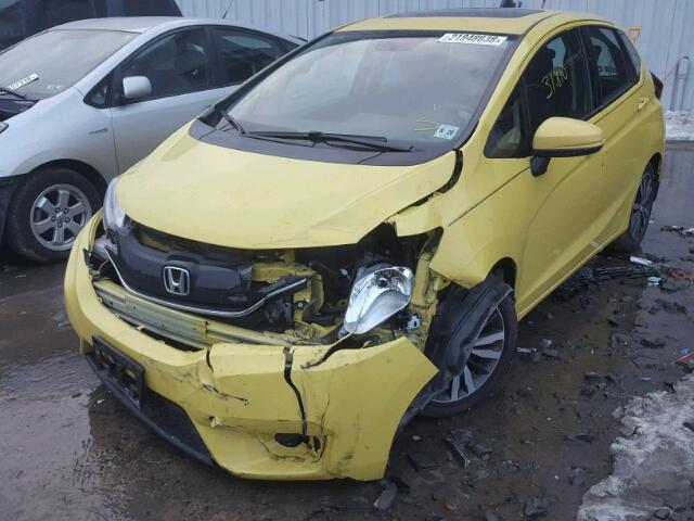 3HGGK5G87FM762847 - 2015 HONDA FIT EX YELLOW photo 9