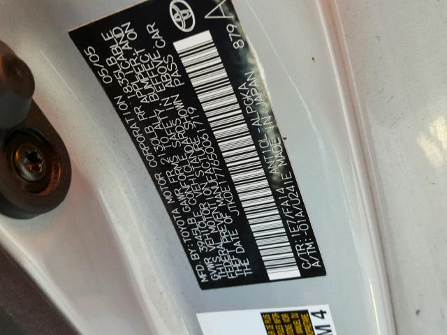 JTKDE177650061719 - 2005 TOYOTA SCION TC 银色 照片 10