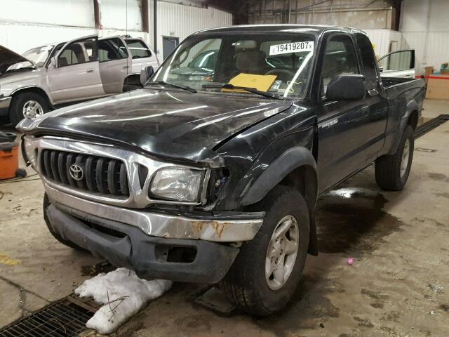 5TEWN72N13Z224685 - 2003 TOYOTA TACOMA XTR BLACK photo 2