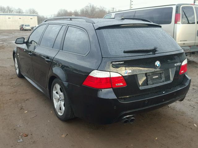 WBAPT7C59AC237511 - 2010 BMW 535 XI Чорний фото 3