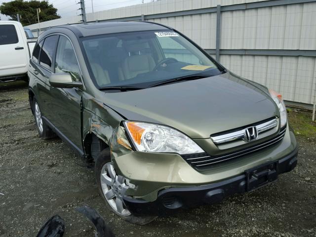 JHLRE48719C016742 - 2009 HONDA CR-V EXL GREEN photo 1