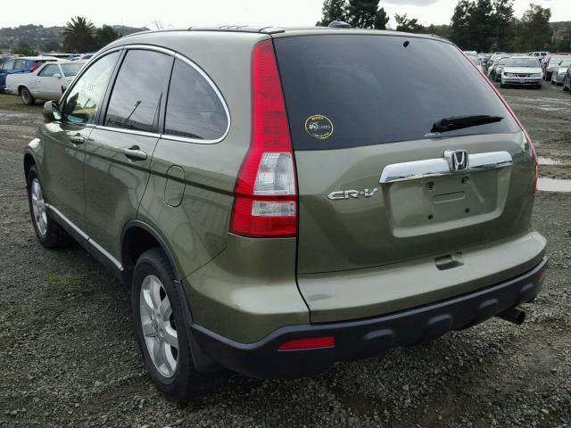 JHLRE48719C016742 - 2009 HONDA CR-V EXL GREEN photo 3