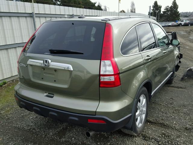 JHLRE48719C016742 - 2009 HONDA CR-V EXL GREEN photo 4