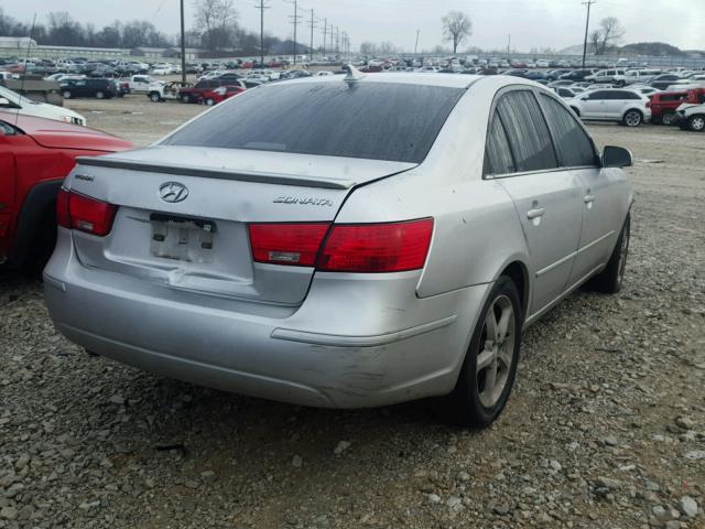 5NPEU46C29H495675 - 2009 HYUNDAI SONATA SE SILVER photo 4