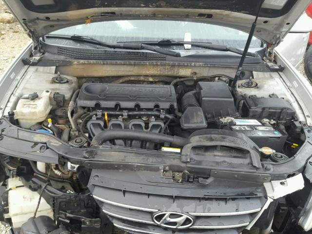 5NPEU46C29H495675 - 2009 HYUNDAI SONATA SE SILVER photo 7