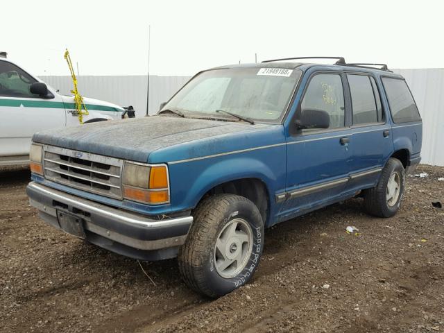 1FMDU34X2NUA90035 - 1992 FORD EXPLORER GREEN photo 2