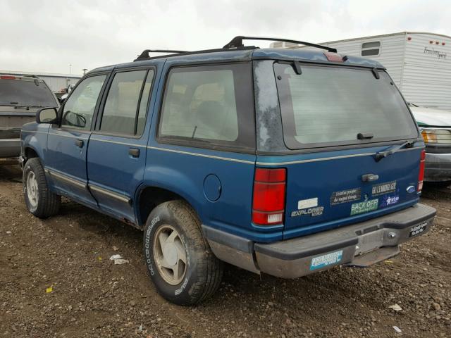 1FMDU34X2NUA90035 - 1992 FORD EXPLORER GREEN photo 3