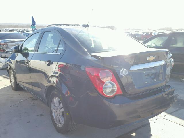 1G1JC5SB5F4132818 - 2015 CHEVROLET SONIC LT BLUE photo 3