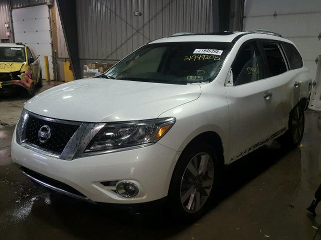 5N1AR2MM0EC674833 - 2014 NISSAN PATHFINDER WHITE photo 2