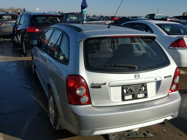 JM1BJ245821505370 - 2002 MAZDA PROTEGE PR SILVER photo 3