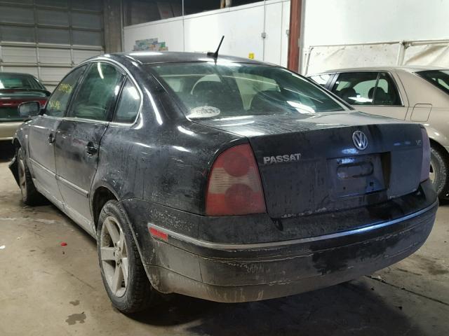 WVWRH63B34P102888 - 2004 VOLKSWAGEN PASSAT GLX BLACK photo 3