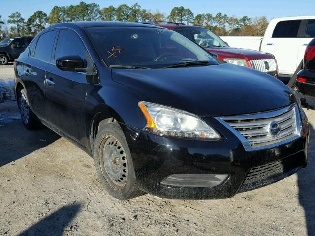 3N1AB7AP4EY315032 - 2014 NISSAN SENTRA S BLACK photo 1