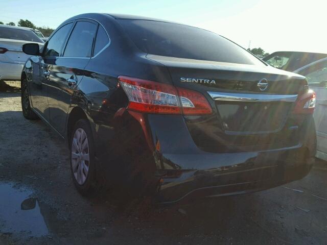 3N1AB7AP4EY315032 - 2014 NISSAN SENTRA S BLACK photo 3