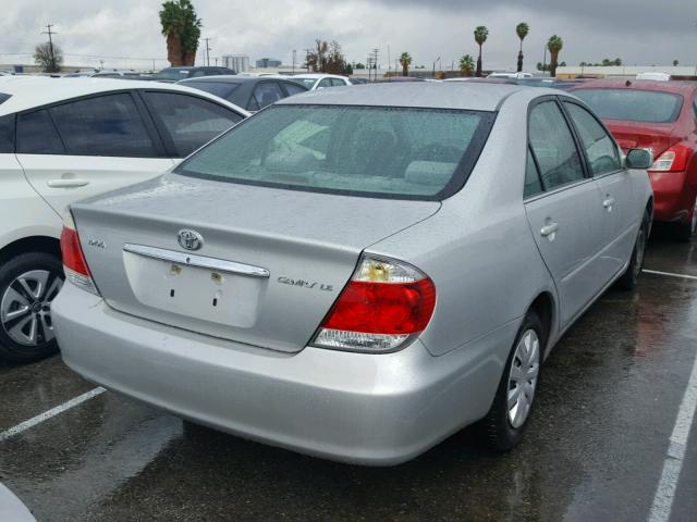 4T1BE32K86U117137 - 2006 TOYOTA CAMRY LE SILVER photo 4