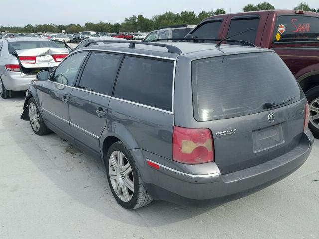 WVWWU63B45E078032 - 2005 VOLKSWAGEN PASSAT GLX GRAY photo 3