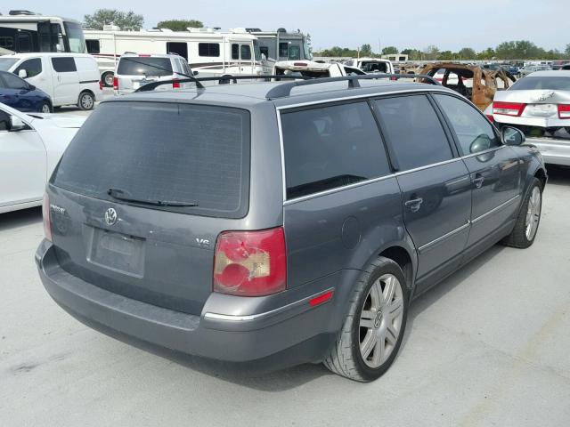 WVWWU63B45E078032 - 2005 VOLKSWAGEN PASSAT GLX GRAY photo 4