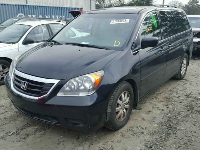 5FNRL38688B038727 - 2008 HONDA ODYSSEY EX BLACK photo 2