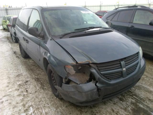 1D4GP25E07B140965 - 2007 DODGE CARAVAN SE GREEN photo 1