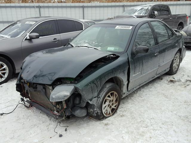 1G2JB524527126851 - 2002 PONTIAC SUNFIRE SE GREEN photo 2