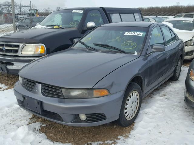 4A3AA46G32E116812 - 2002 MITSUBISHI GALANT ES GRAY photo 2