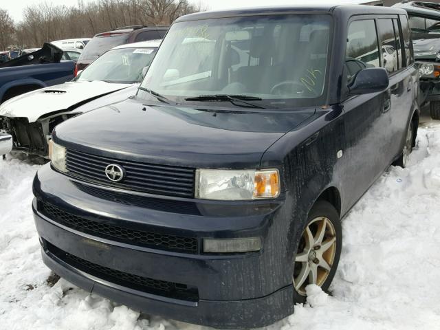 JTLKT324950199966 - 2005 TOYOTA SCION XB BLACK photo 2