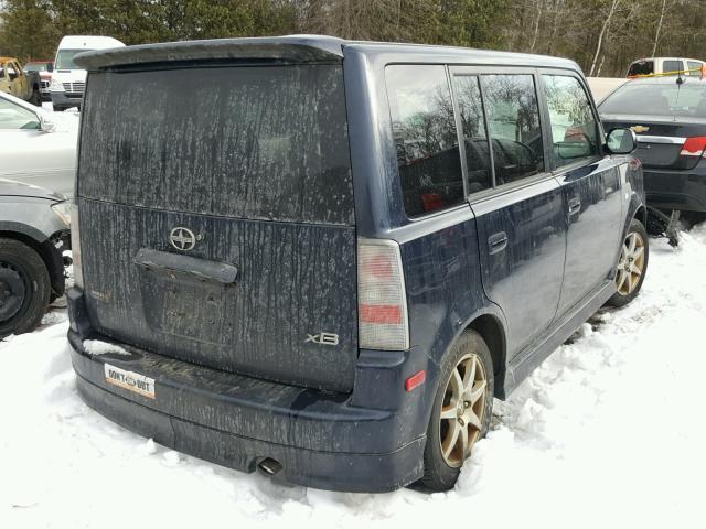 JTLKT324950199966 - 2005 TOYOTA SCION XB BLACK photo 4