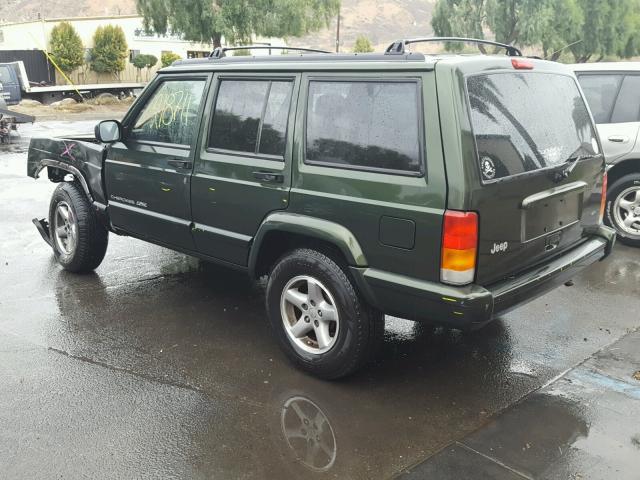 1J4FT68S2WL125447 - 1998 JEEP CHEROKEE S GREEN photo 3