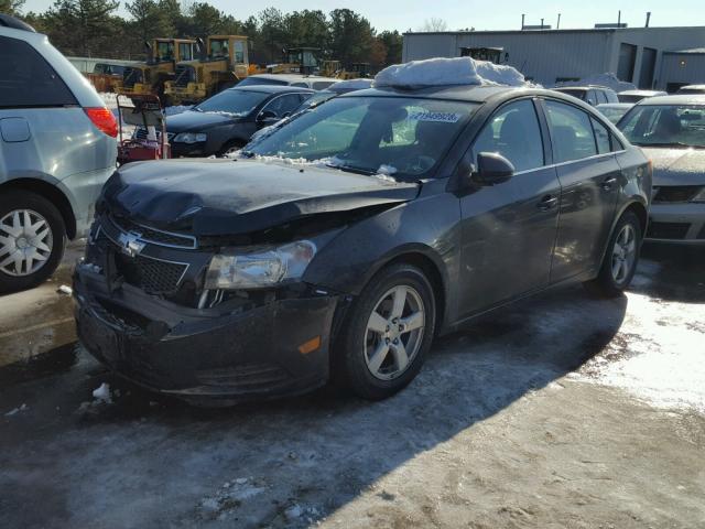 1G1PC5SB1D7126939 - 2013 CHEVROLET CRUZE LT BLACK photo 2