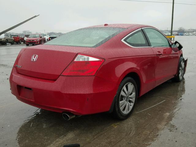 1HGCS12838A005751 - 2008 HONDA ACCORD EXL RED photo 4