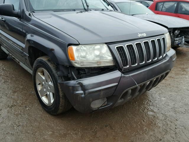 1J8GW68J92C172678 - 2002 JEEP GRAND CHER GRAY photo 9