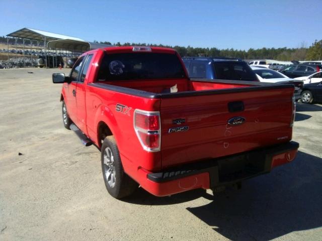 1FTFX1CF4EFB55649 - 2014 FORD F150 SUPER RED photo 3