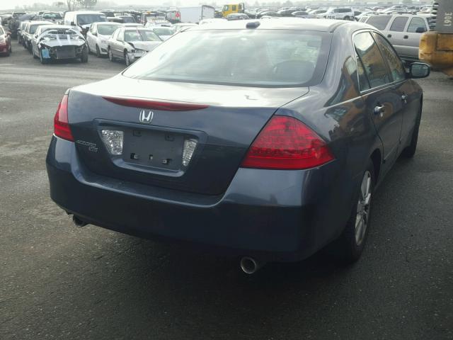 1HGCM66507A074225 - 2007 HONDA ACCORD EX GRAY photo 4