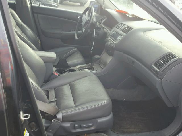 1HGCM66507A074225 - 2007 HONDA ACCORD EX GRAY photo 5