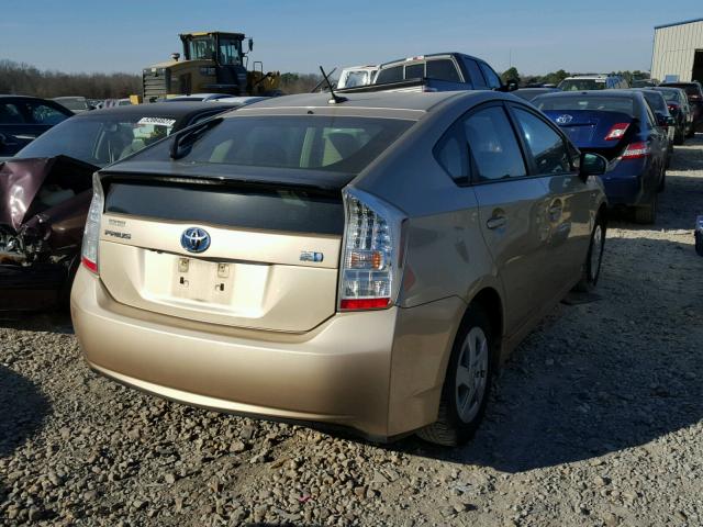 JTDKN3DU7A0077779 - 2010 TOYOTA PRIUS TAN photo 4