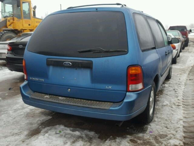 2FMZA51493BB92584 - 2003 FORD WINDSTAR L BLUE photo 4