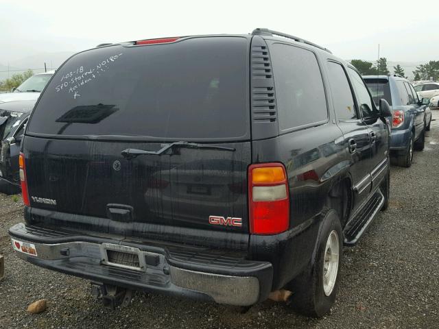 1GKEK13T33R205019 - 2003 GMC YUKON BLACK photo 4